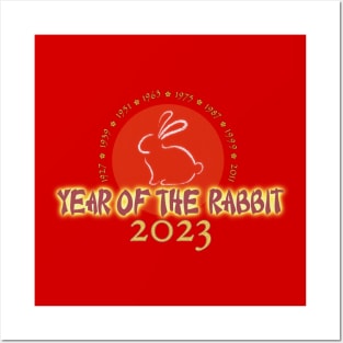 Chinese New Year - Year of the Rabbit 2023 Posters and Art